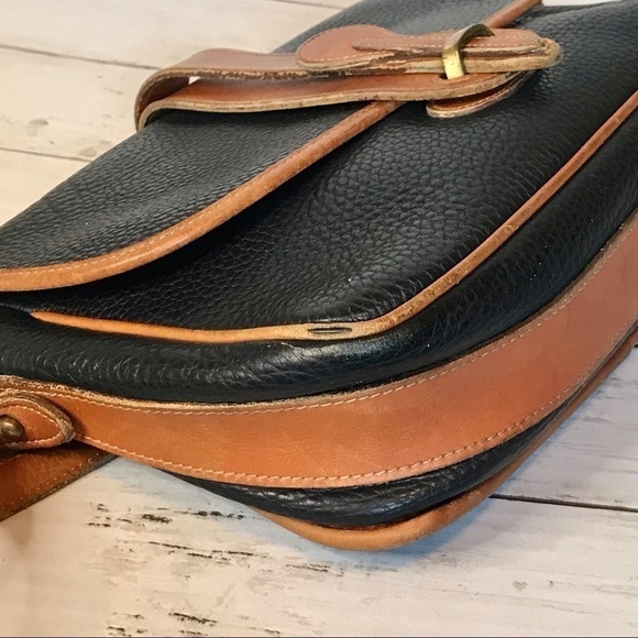 Dooney & Bourke Vintage Navy AWL Equestrian Bag - Picture 9 of 15